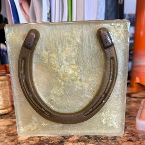 Decorative Horseshoe Resin Block